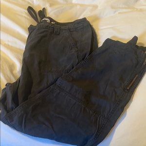 Black utility pants- pockets in tencel fabric